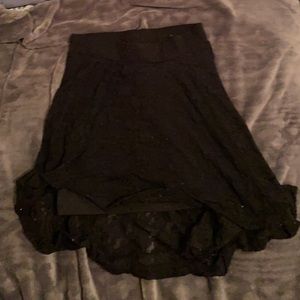 black skirt